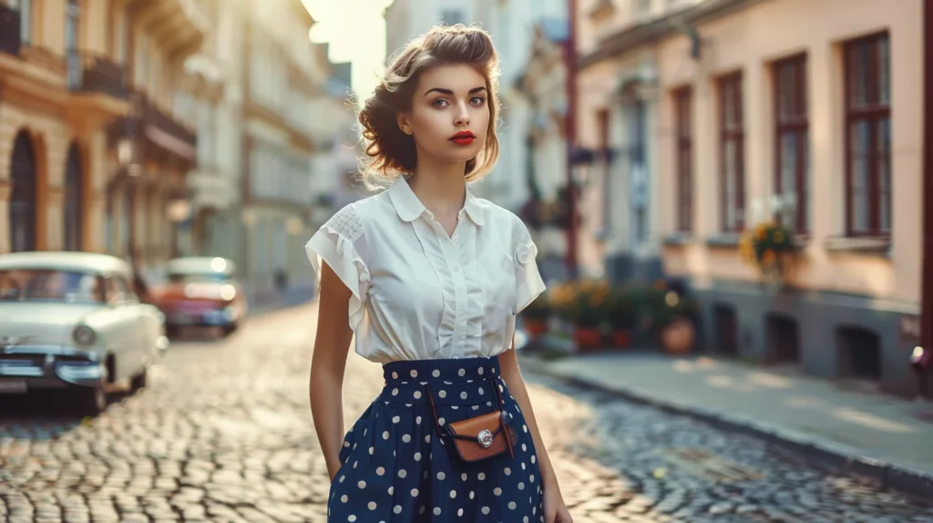 L’esprit vintage : la jupe-short à pois pour un style rétro chic